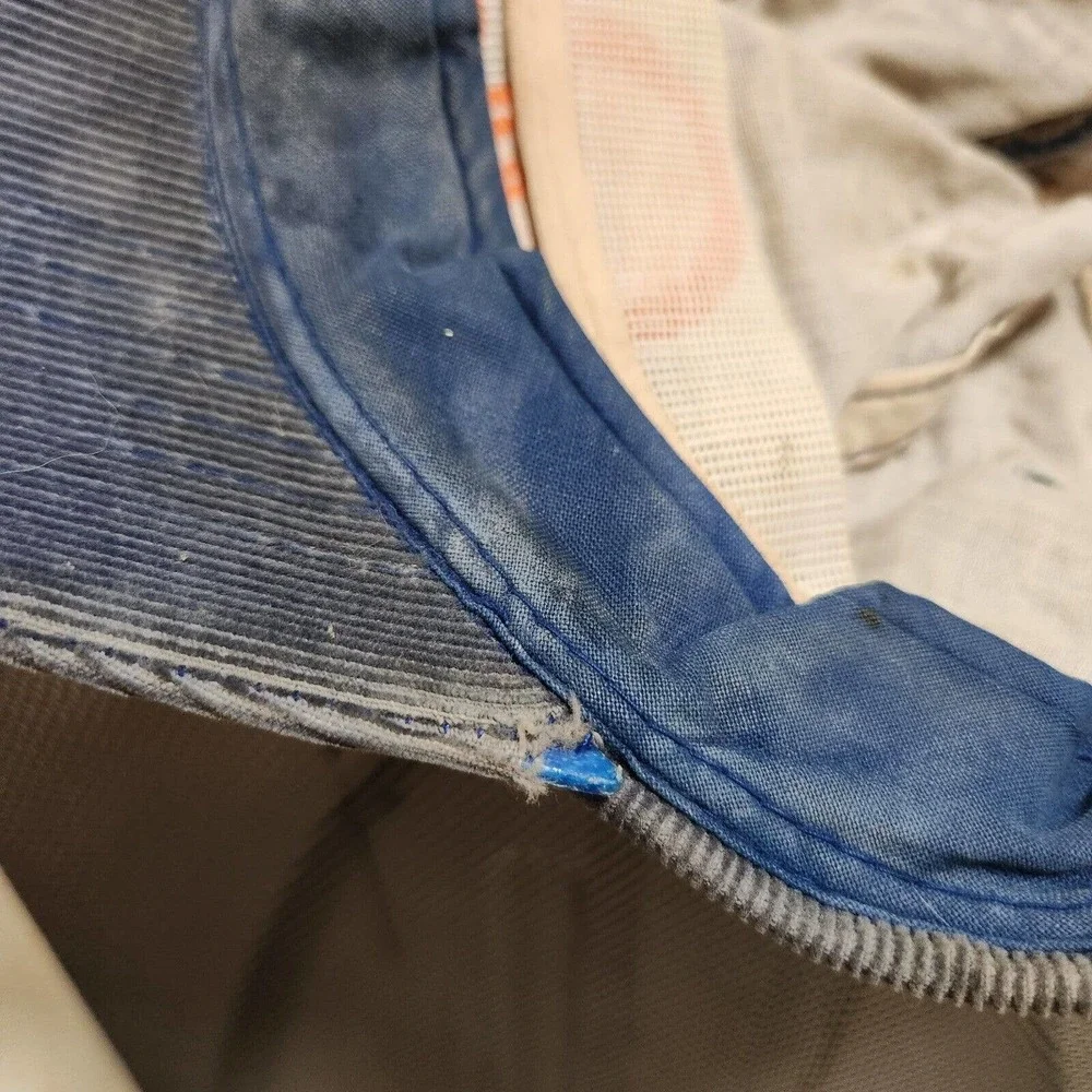 VTG US USCGA Coast Guard Football Corduroy‎ Snapback Hat Cap DISTRESSED